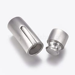 304ステンレススチール製バヨネット留め具  マット  つや消しプラチナ  32x11mm  穴：9mm&nbsp;STAS-O114-032C-MP
