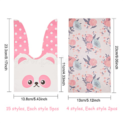 Animals Theme Plastic Bags and Flowers Floral Paper Gift Bag&nbsp;ABAG-PH0002-32