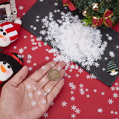 プラスチックカボション  スノーフレーク  DIYの工芸品について  装飾アクセサリー  ミックスカラー  7x6.5x0.2mm  約1080個/袋  2袋&nbsp;KY-HY0001-24A