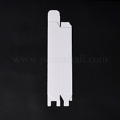 厚紙紙のギフトボックス  クッキー用  グッズ  ギフトストレージ  長方形  ホワイト  2.5x2.5x14cm&nbsp;CON-C019-02B