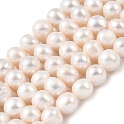 Natural Cultured Freshwater Pearl Beads Strands&nbsp;PEAR-I007-07S-01A