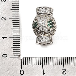 Brass Micro Pave Cubic Zirconia Box Clasps&nbsp;KK-G505-41P