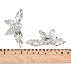 女性用合金スタッドピアス  花  プラチナ  2.78インチ（7.05cm）&nbsp;AL-CBA4777-03B