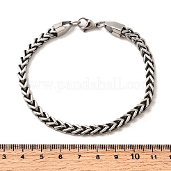 304 Stainless Steel Wheat Chain Bracelets for Men Women&nbsp;BJEW-B140-05P