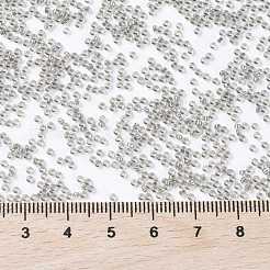 MIYUKIラウンドロカイユビーズ  日本製シードビーズ  （rr3750)シルバーライニング染めスイカ  15/0  1.5mm  穴：0.7mm  約5555PCS /ボトル  10 G /ボトル&nbsp;SEED-JP0010-RR3750