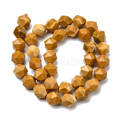 天然石モッカイトビーズ連売り  スターカットラウンドビーズ  多面カット  9~10x9~10x9~10mm  穴：1~1.4mm  約38~40個/連  14.88''（15.08''センチメートル）&nbsp;G-Z119-A07-03B