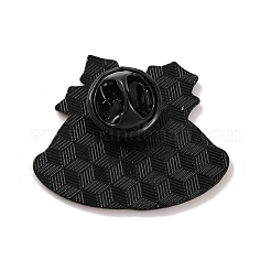 クリスマステーマのエナメルピン  バックパック服用合金ブローチ  クリスマス鐘  25x29.5x1mm&nbsp;JEWB-M043-05H