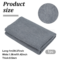 コーデュロイキンテッドリブ生地  衣料品用  濃いグレー  156x0.05cm&nbsp;DIY-WH0002-68C