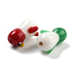 手作りランプワークビーズ  漫画のスタイル  ペンギン  ミックスカラー  19~21x13~14x11~12mm  穴：1.3~1.8mm&nbsp;LAMP-I024-33