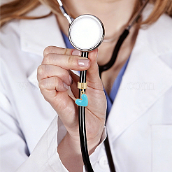 10Pcs Alloy Enamel Stethoscope Pendant Decorations&nbsp;HJEW-ME00150