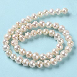 Natural Cultured Freshwater Pearl Beads Strands&nbsp;PEAR-E018-38