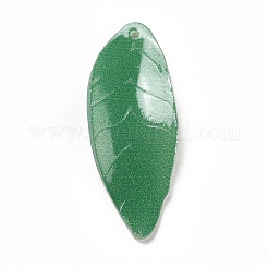 熱収縮プラスチックペンダント  葉  27.5x11.5x1mm  穴：1mm&nbsp;SACR-E002-11