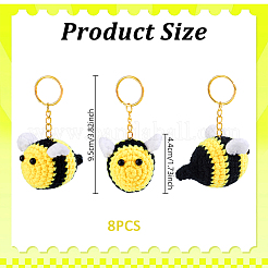 8Pcs Handmade Yarn Costume Keychain&nbsp;KEYC-GA00016