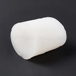 DIY 溝付きストライプ ピラー キャンドル シリコン型  3 d の円筒形の背の高いローマの柱の金型  香りのよいキャンドル作りに  ホワイト  7.7x8.9cm  内径：5.3のCM&nbsp;LS-SIMO-P001-01D