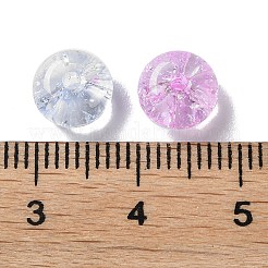 クラックガラスビーズ  ラウンド  ミックスカラー  8x4.5mm  穴：2mm&nbsp;GLAA-B015-12