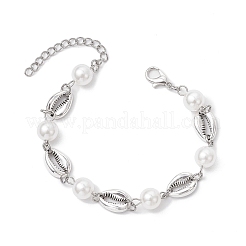Ocean Series Alloy Conch Link Bracelets&nbsp;BJEW-JB11840-04