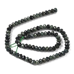 天然カンババジャスパービーズ連売り  多面カット  ロンデル  5.5~6.5x4.5mm  穴：1mm  約91~94個/連  15.35''（39cm）〜15.43''（39.2cm）&nbsp;G-D344-A06