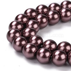 Eco-Friendly Grade A Glass Pearl Beads&nbsp;HY-J002-8mm-HX043
