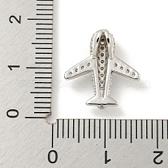 Rack Plating Brass Micro Pave Clear Cubic Zirconia Pendants&nbsp;KK-B093-27P