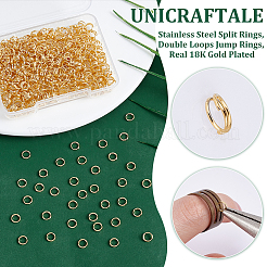 600Pcs 304 Stainless Steel Split Rings&nbsp;STAS-UN0060-32