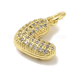 Rack Plating Brass Micro Pave Cubic Zirconia Pendants&nbsp;KK-P272-11G