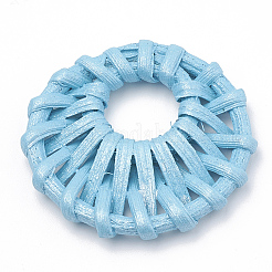 Handmade Spray Painted Reed Cane/Rattan Woven Pendants&nbsp;LS-WOVE-N007-03C