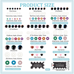 Plastic Doll Craft Eyes/Noes&nbsp;DIY-BC0016-185