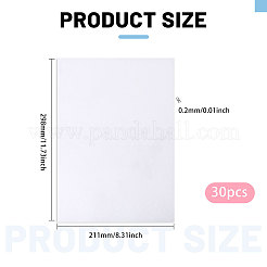 紙PVCステッカー  DIY フォトアルバム日記スクラップブック装飾用  ホワイトスモーク  298x211x0.2mm&nbsp;DIY-WH0899-412