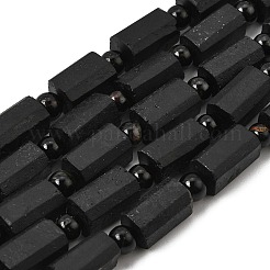 Natural Black Tourmaline Beeds Strands&nbsp;GG-CBA2D5B-A01-8x12mm