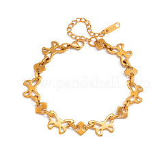 304 Stainless Steel Link Chain Bracelets for Women&nbsp;WGFC3BF-01