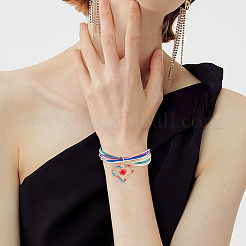 2Pcs Iron Stretch Chains Multi-strand Bracelets Set&nbsp;BJEW-BC0001-26