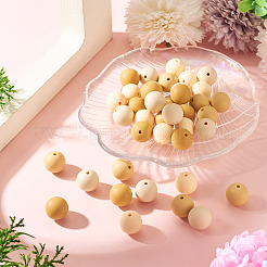 40Pcs 4 Colors Round Silicone Focal Beads&nbsp;SIL-TAD0001-02F