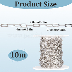 10M Brass Paperclip Chains&nbsp;CHC-SP0001-02P