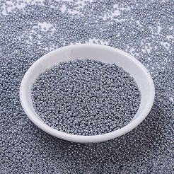 MIYUKIラウンドロカイユビーズ  日本製シードビーズ  11/0  （rr443)不透明な灰色の光沢  11/0  2x1.3mm  穴：0.8mm  約5500個/50g&nbsp;SEED-X0054-RR0443