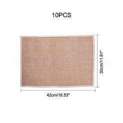 Braided Jute and Lace Non-Slip Insulation Pad&nbsp;AJEW-WH0066-01