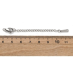 304 Stainless Steel Curb Chain Extender&nbsp;STAS-N088-48P