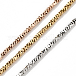 304ステンレススチールヘリンボーンチェーンブレスレット  ミックスカラー  7-7/8インチ（20cm）&nbsp;BJEW-H618-17MC