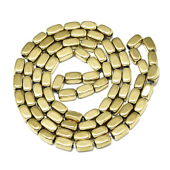Electroplate Non-magnetic Synthetic Hematite Beads Strands&nbsp;G-S352-65A-01