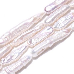 Natural Baroque Pearl Keshi Pearl Beads Strands&nbsp;PEAR-S010-30-03