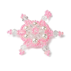 Christmas Seed Beads Beaded Charms&nbsp;PALLOY-MZ00300-03