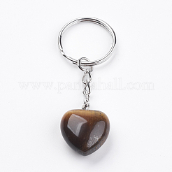 Natural Tiger Eye Keychain&nbsp;KEYC-F019-02O
