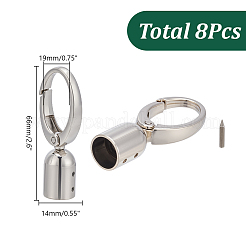 8Pcs Zinc Alloy Cord Ends&nbsp;FIND-AR0006-64S
