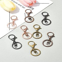 8Pcs 4 Colors Iron Alloy Lobster Claw Clasp Keychain&nbsp;KEYC-FS0001-06A