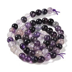 Natural Purple Fluorite Beads Strands&nbsp;G-P530-B08-02