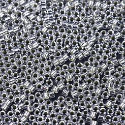 MIYUKIデリカビーズ  シリンダー  日本製シードビーズ  11/0  （db0041)シルバーライニングクリスタル  1.3x1.6mm  穴：0.8mm  約2000個/10g&nbsp;X-SEED-J020-DB0041