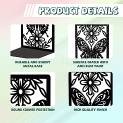 Non-Skid Iron Bookend Display Stands&nbsp;AJEW-WH0548-007