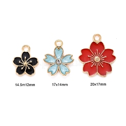 90Pcs 9 Style Alloy Enamel Pendants&nbsp;ENAM-LS0001-19LG