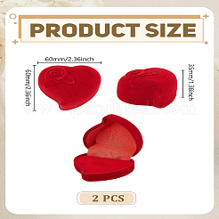 2Pcs Velvet Organizer Ring Boxes&nbsp;CON-LP0001-82