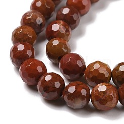 天然石カーネリアンビーズ連売り  ファセット（128ファセット）  ラウンド  6mm  穴：1mm  約61個/連  15.04''（38.2センチメートル）&nbsp;G-E571-10A