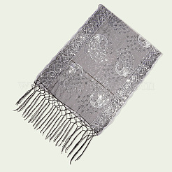 Peacock Detachable Polyester Sequin Shawl&nbsp;AJEW-WH20072-41B
